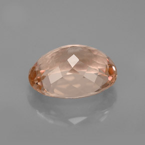 Morganite Saumon naturelle Coupe ovale, 3.27 ct, VVS-VS