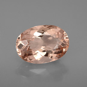 Morganite rose naturelle coupe ovale, 2,73 ct, VVS-VS
