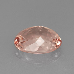 Morganite Saumon naturelle Coupe ovale, 1.84 ct, VVS-VS