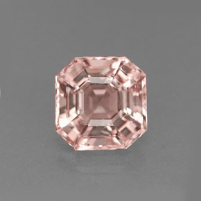 Morganite rose naturelle taille émeraude, 1,34 ct, VVS-VS