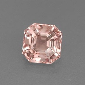Morganite rose naturelle taille émeraude, 1,34 ct, VVS-VS