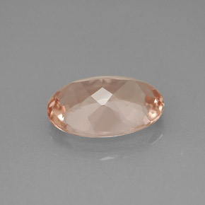 Morganite rose naturelle coupe ovale, 3,16 ct, VVS