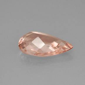 Morganite rose naturelle en forme de poire, 2,80 ct, VVS-VS