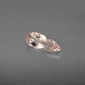 Morganite rose naturelle en forme de poire, 0,74 ct, VS