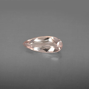 Morganite rose naturelle en forme de poire, 0,74 ct, VS