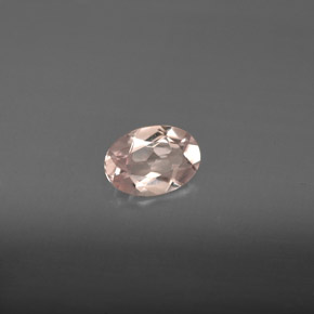 Morganite rose naturelle coupe ovale, 0,60 ct, VVS-VS
