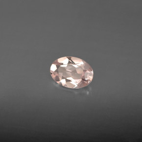 Morganite rose naturelle coupe ovale, 0,60 ct, VVS-VS