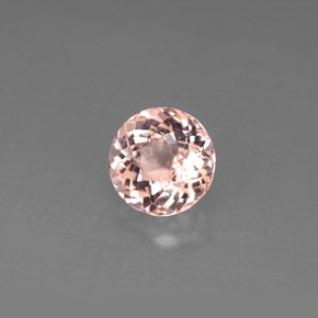 Morganite rose naturelle coupe roude, 1,19 ct, VS