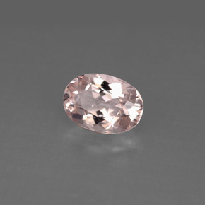 Morganite Rose clair naturelle Coupe ovale, 1.14 ct, VS