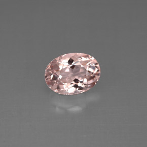 Morganite Rose clair naturelle Coupe ovale, 1.26 ct, VS
