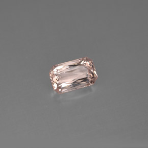 Morganite rose naturelle taille émeraude, 0,73 ct, VVS-VS