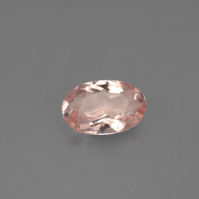 Morganite Rose clair naturelle Coupe ovale, 0.87 ct, VS