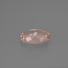 Morganite Rose clair naturelle Coupe ovale, 0.87 ct, VS