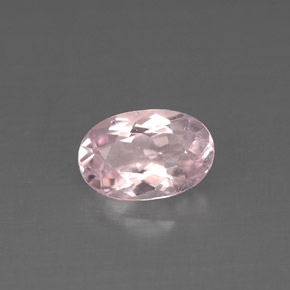 Morganite rose naturelle coupe ovale, 1,27 ct, VS