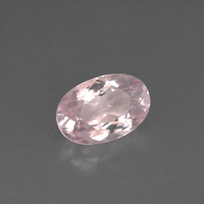 Morganite rose naturelle coupe ovale, 1,27 ct, VS