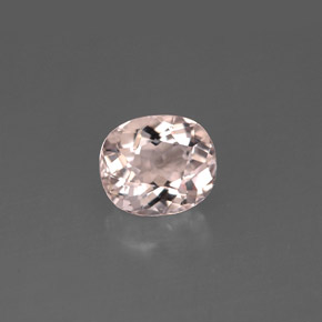 Morganite rose naturelle coupe ovale, 1,27 ct, VVS-VS