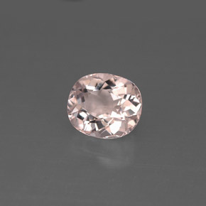 Morganite rose naturelle coupe ovale, 1,27 ct, VVS-VS