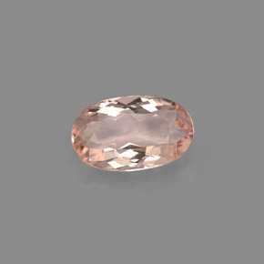Morganite rose naturelle coupe ovale, 1,17 ct, VVS-VS