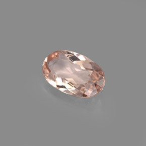 Morganite rose naturelle coupe ovale, 1,17 ct, VVS-VS