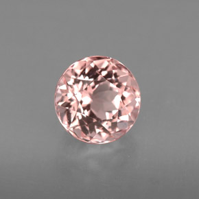 Morganite rose naturelle coupe roude, 1,54 ct, VVS-VS