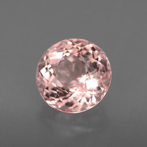 Morganite rose naturelle coupe roude, 1,98 ct, VS