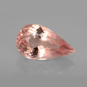Morganite rose naturelle en forme de poire, 4,77 ct, VVS-VS