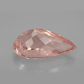 Morganite rose naturelle en forme de poire, 4,77 ct, VVS-VS