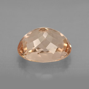 Morganite Saumon naturelle Coupe ovale, 3.21 ct, VVS-VS