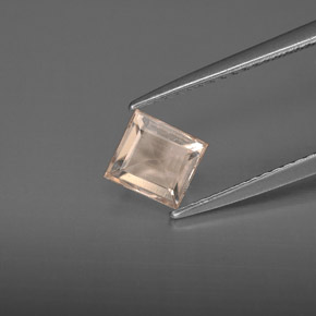 Morganite rose naturelle baguette, 0,64 ct, VS
