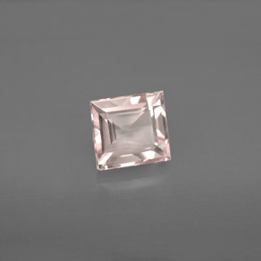 Morganite rose naturelle baguette, 1,42 ct, VVS