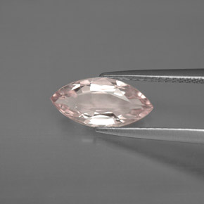 Morganite rose naturelle marquise, 1,45 ct, VS