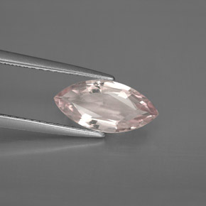 Morganite rose naturelle marquise, 1,45 ct, VS