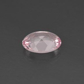 Morganite Rose clair naturelle Coupe ovale, 0.93 ct, VVS-VS