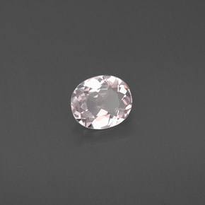 Morganite rose naturelle coupe ovale, 0,54 ct, VVS-VS