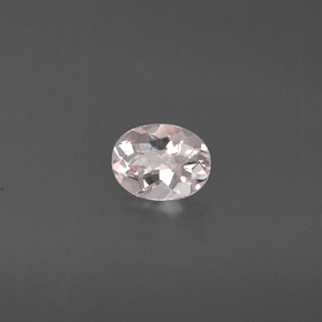 Morganite rose naturelle coupe ovale, 0,62 ct, VVS-VS