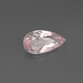 Morganite rose naturelle en forme de poire, 1,21 ct, VVS-VS