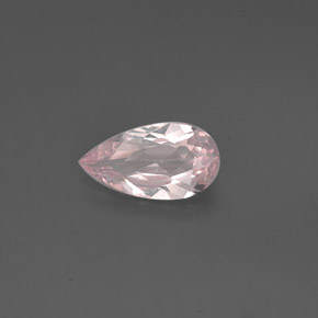 Morganite rose naturelle en forme de poire, 0,67 ct, VVS-VS