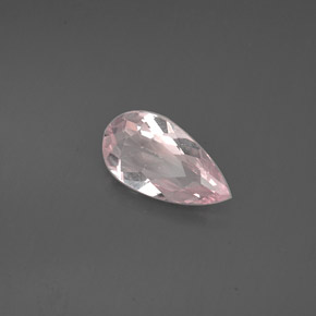Morganite rose naturelle en forme de poire, 0,67 ct, VVS-VS
