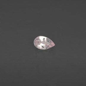 Morganite Rose clair naturelle En forme de poire, 0.40 ct, VVS-VS