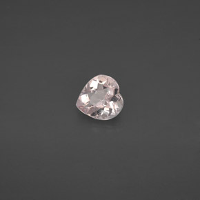 Morganite Rose clair naturelle Forme de coeur, 0.65 ct, VVS