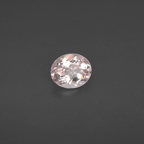 Morganite rose naturelle coupe ovale, 1,12 ct, VVS