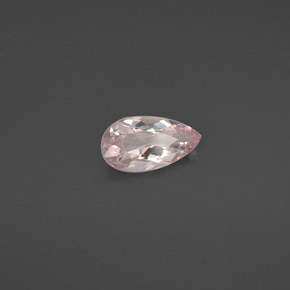 Morganite rose naturelle en forme de poire, 0,92 ct, VVS