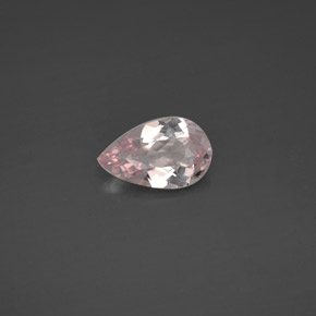 Morganite rose naturelle en forme de poire, 1,11 ct, VVS