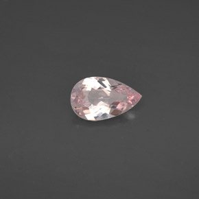 Morganite rose naturelle en forme de poire, 1,11 ct, VVS