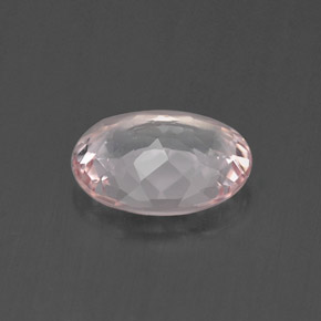 Morganite rose naturelle coupe ovale, 0,67 ct, VVS