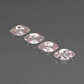 Morganite rose naturelle marquise, 2,28 ct, VVS
