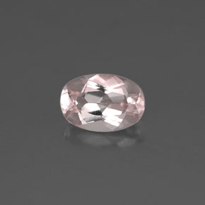 Morganite rose naturelle coupe ovale, 0,46 ct, VVS