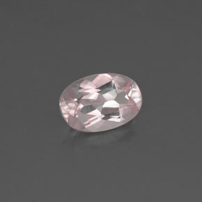 Morganite rose naturelle coupe ovale, 0,46 ct, VVS