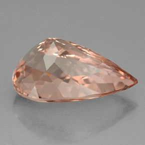 Morganite rose naturelle en forme de poire, 8,51 ct, VVS