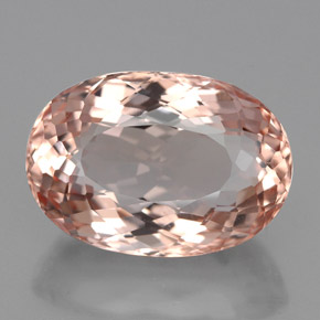 Morganite rose naturelle coupe ovale, 5,70 ct, VVS